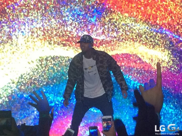 Chris Brown Concert Taken by the LGG4